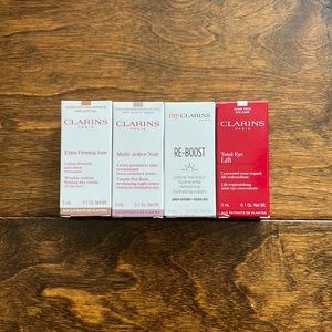 NIB Clarins Paris Skincare Bundle Day & Night Cream Total Eye Lift Concentrate